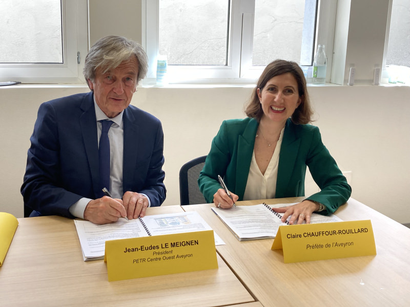Visite préfectorale et signature du CRTE - PETR Centre Ouest Aveyron